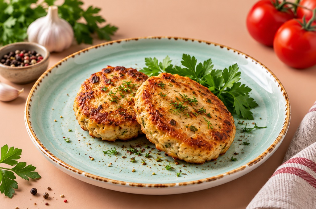 Котлета куриная рубленая жареная